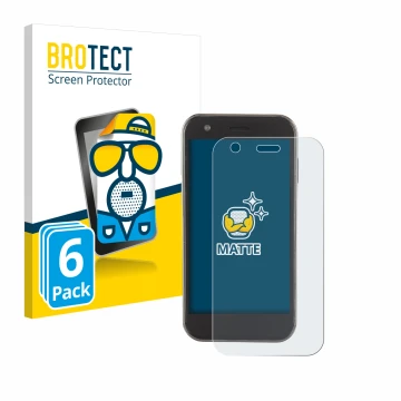 Front side of a product packaging with the brand logo BROTECT. Next to it is the device Soyes XS12 shown with the correspondin