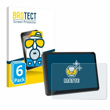 Front side of a product packaging with the brand logo BROTECT. Next to it is the device Carpuride W502BS 5