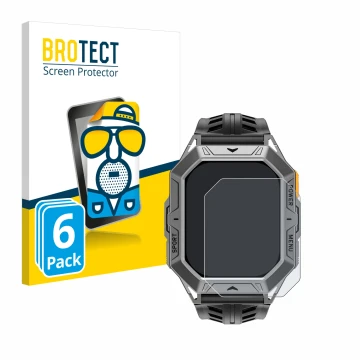 Front side of a product packaging with the brand logo BROTECT. Next to it is the device Stahlgear Thor 2.0 shown with the corr