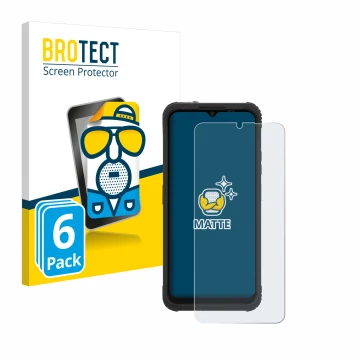 Front side of a product packaging with the brand logo BROTECT. Next to it is the device AGM H Max shown with the corresponding