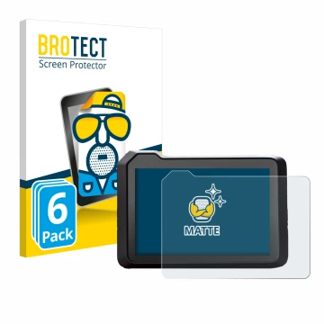 Front side of a product packaging with the brand logo BROTECT. Next to it is the device KTM 1390 Super Duke R 2025 5