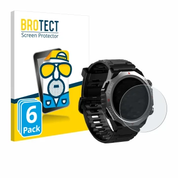 Front side of a product packaging with the brand logo BROTECT. Next to it is the device Atheewon S10 1.39