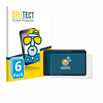 Front side of a product packaging with the brand logo BROTECT. Next to it is the device CARabc DB601 shown with the correspond