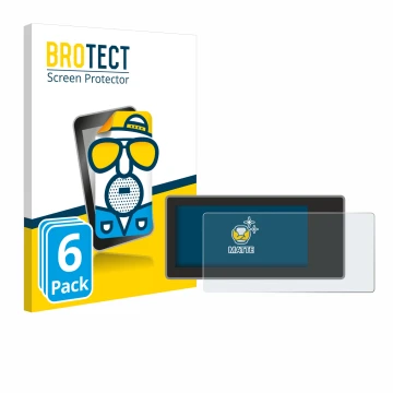 Front side of a product packaging with the brand logo BROTECT. Next to it is the device Acta Berg Radio shown with the corresp