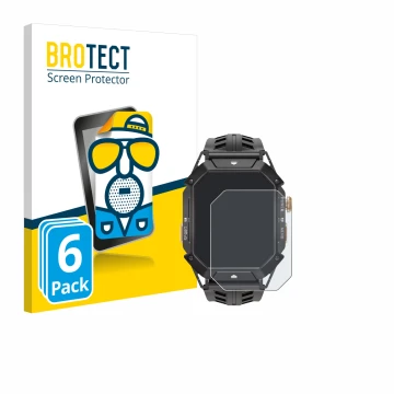 Front side of a product packaging with the brand logo BROTECT. Next to it is the device Oukitel BT80 shown with the correspond