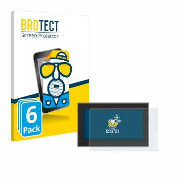 Front side of a product packaging with the brand logo BROTECT. Next to it is the device Headrush Flex Prime shown with the cor