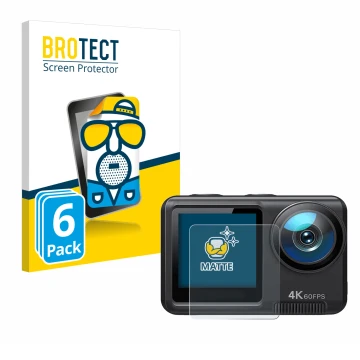 Front side of a product packaging with the brand logo BROTECT. Next to it is the device Wolfang GA420 shown with the correspon