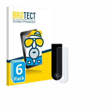 Front side of a product packaging with the brand logo BROTECT. Next to it is the device Xiaomi Electric Scooter 5 Max shown wi