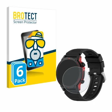 Front side of a product packaging with the brand logo BROTECT. Next to it is the device Popglory S136 shown with the correspon