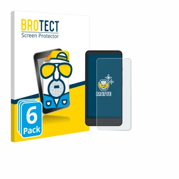 Front side of a product packaging with the brand logo BROTECT. Next to it is the device Xiaomi Moaan InkPalm Mini Plus 2 shown