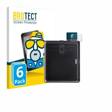 Front side of a product packaging with the brand logo BROTECT. Next to it is the device Anycubic Kobra S1 / S1 Combo shown wit