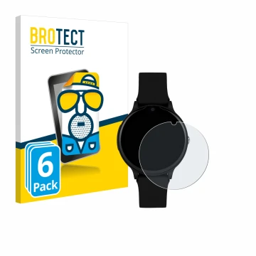 Front side of a product packaging with the brand logo BROTECT. Next to it is the device One2Track Connect One shown with the c