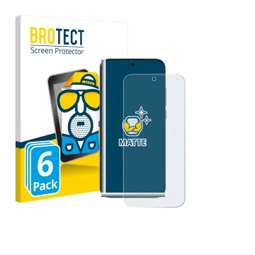 Front side of a product packaging with the brand logo BROTECT. Next to it is the device realme GT 8 Pro shown with the corresp