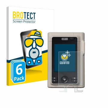Front side of a product packaging with the brand logo BROTECT. Next to it is the device Fujifilm Instax Mini LiPlay Plus shown