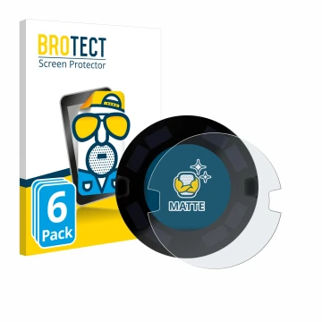 Front side of a product packaging with the brand logo BROTECT. Next to it is the device OOONO P-DISC NO3 shown with the corres