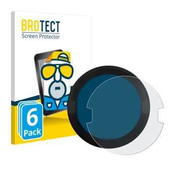 Front side of a product packaging with the brand logo BROTECT. Next to it is the device OOONO P-DISC NO2 shown with the corres