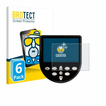 Front side of a product packaging with the brand logo BROTECT. Next to it is the device WaterRower Series 4 Monitor shown with