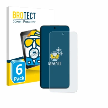 Front side of a product packaging with the brand logo BROTECT. Next to it is the device Oppo F31 Pro shown with the correspond