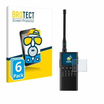 Front side of a product packaging with the brand logo BROTECT. Next to it is the device Choyong WT2 shown with the correspondi