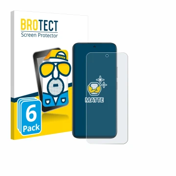 Front side of a product packaging with the brand logo BROTECT. Next to it is the device realme C85 Pro 4G shown with the corre