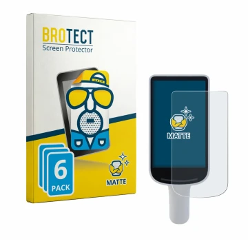 Front side of a product packaging with the brand logo BROTECT. Next to it is the device Datalogic Joya Smart & Smart+ shown wi