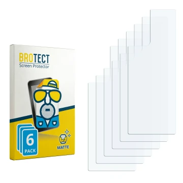 Front side of a product packaging with the brand logo BROTECT. Next to it is the corresponding screen protector.