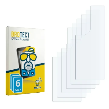 Front side of a product packaging with the brand logo BROTECT. Next to it is the corresponding screen protector.