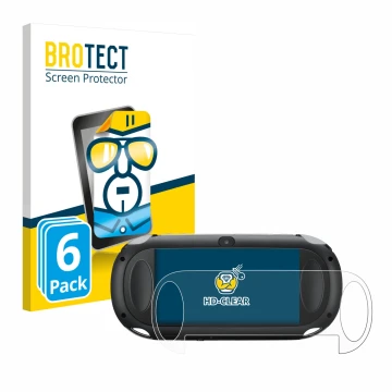 Front side of a product packaging with the brand logo BROTECT. Next to it is the device Sony Playstation PCH-1000-Serie PS Vit