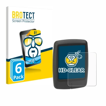 Front side of a product packaging with the brand logo BROTECT. Next to it is the device Specialized Turbo Connect Display show