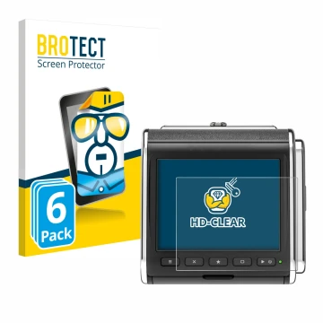 Front side of a product packaging with the brand logo BROTECT. Next to it is the device Hasselblad CFV II-2 50C 907X shown wit