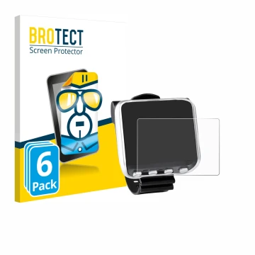 Front side of a product packaging with the brand logo BROTECT. Next to it is the device Mares Genius shown with the correspond