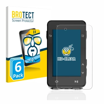 Front side of a product packaging with the brand logo BROTECT. Next to it is the device iGPSPORT iGS630 shown with the corresp