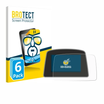 Front side of a product packaging with the brand logo BROTECT. Next to it is the device PowaKaddy C2i shown with the correspon
