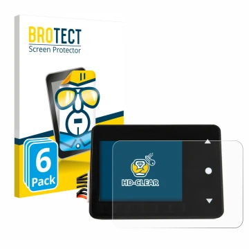 Front side of a product packaging with the brand logo BROTECT. Next to it is the device Spektrum Smart Technology XBC100 shown