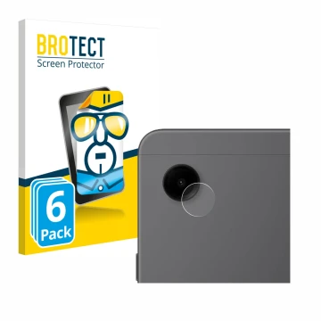 Front side of a product packaging with the brand logo BROTECT. Next to it is the device Samsung Galaxy Tab A9 WiFi (ONLY Camer