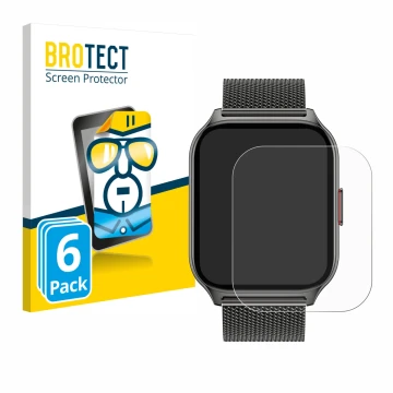Front side of a product packaging with the brand logo BROTECT. Next to it is the device Popglory P95 2