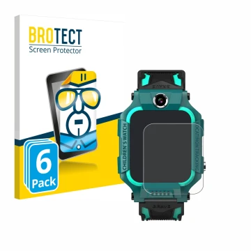 Front side of a product packaging with the brand logo BROTECT. Next to it is the device Retoo Smartwatch 1.44