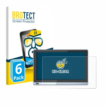 Front side of a product packaging with the brand logo BROTECT. Next to it is the device Higole Gole 1 Pro shown with the corre