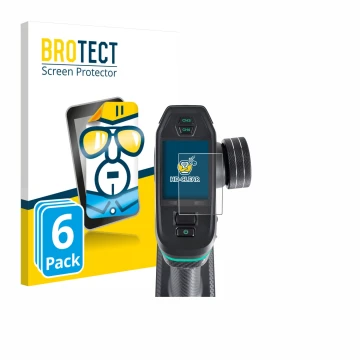 Front side of a product packaging with the brand logo BROTECT. Next to it is the device DumboRC DDF-350 shown with the corresp