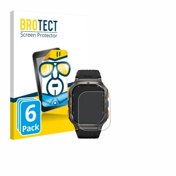 Front side of a product packaging with the brand logo BROTECT. Next to it is the device Kospet Tank M3 Ultra shown with the co