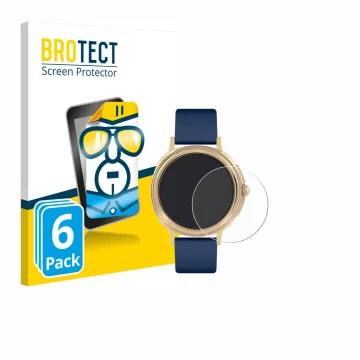 Front side of a product packaging with the brand logo BROTECT. Next to it is the device Reflex Active Series 25 shown with the