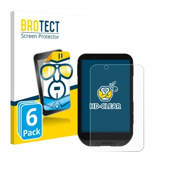 Front side of a product packaging with the brand logo BROTECT. Next to it is the device iGPSPORT igs800 shown with the corresp