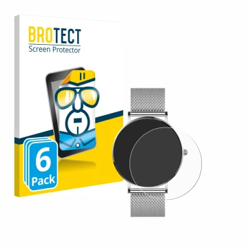 Front side of a product packaging with the brand logo BROTECT. Next to it is the device Watcho Ultra Pro shown with the corres