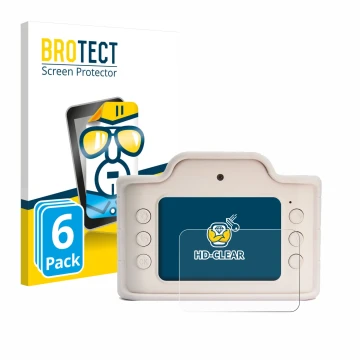 Front side of a product packaging with the brand logo BROTECT. Next to it is the device Hoppstar Expert Laurel shown with the 
