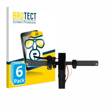 Front side of a product packaging with the brand logo BROTECT. Next to it is the device Xiaomi Mi 4 Lite E-Scooter (2nd Gen.) 