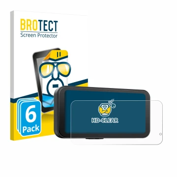 Front side of a product packaging with the brand logo BROTECT. Next to it is the device Volam JM5AMVL 6.25