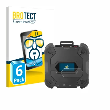 Front side of a product packaging with the brand logo BROTECT. Next to it is the device Texa TXT MULTIHUB shown with the corre