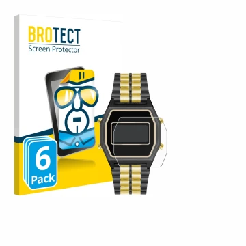 Front side of a product packaging with the brand logo BROTECT. Next to it is the device Armitron Rubik shown with the correspo
