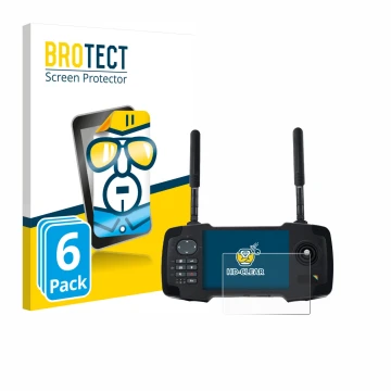 Front side of a product packaging with the brand logo BROTECT. Next to it is the device Toslon XR500 shown with the correspond