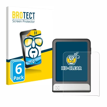 Front side of a product packaging with the brand logo BROTECT. Next to it is the device Ledger Flex shown with the correspondi